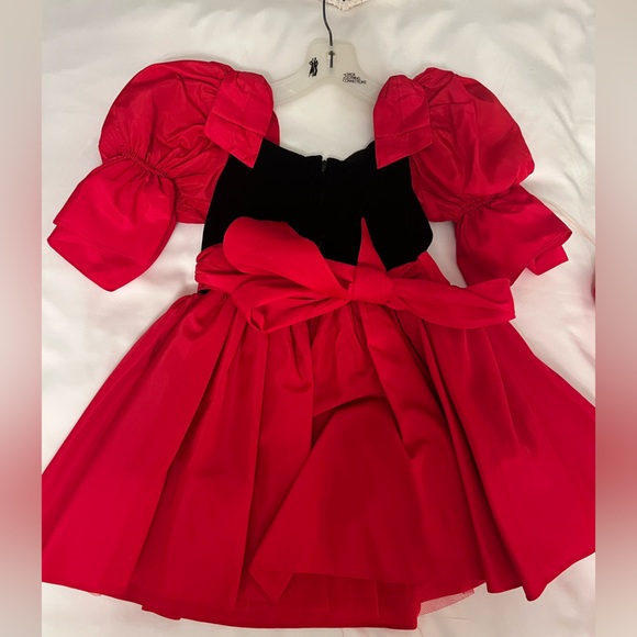 Vintage Children’s Red/Black Dress Size 6 - Picture 2 of 6